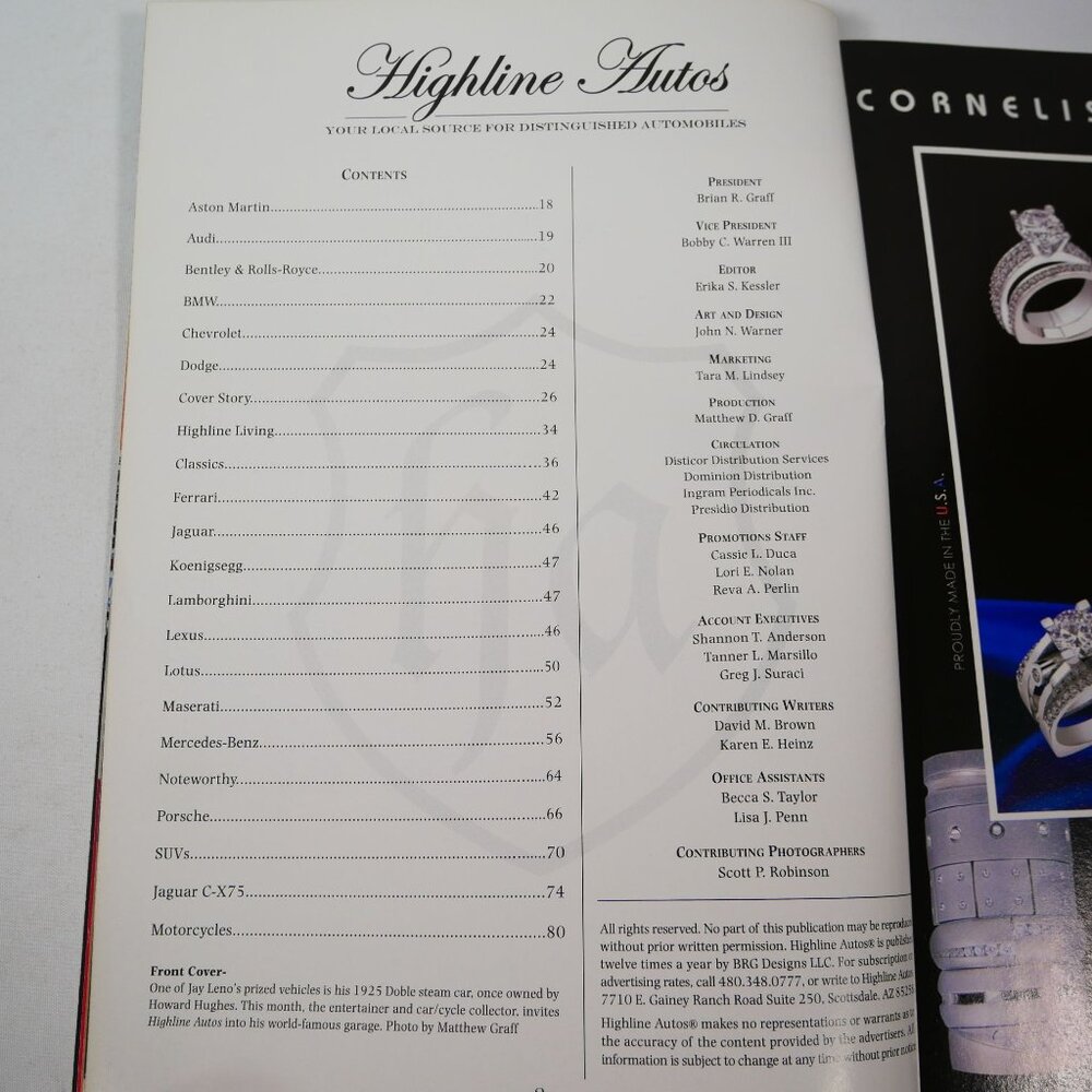 Set Of 5 Highline Autos Magazines Featuring Luxury & Sports Cars - Picture 9 of 11